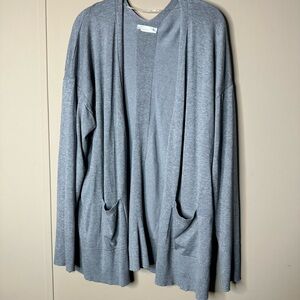 89th & Madison Light Gray Cardigan Sweater